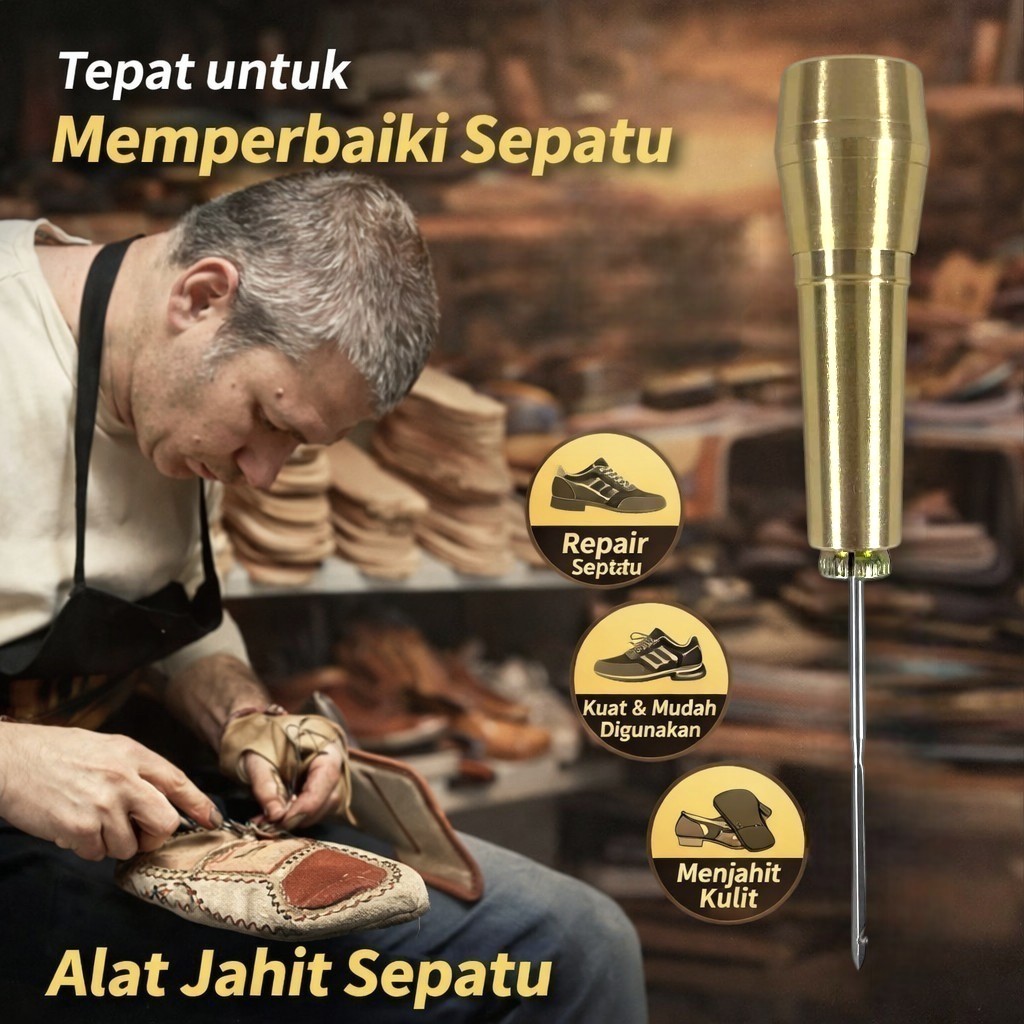 ICOBBLER Alat Jahit Sepatu Canvas Kulit Repair Stitcher Tool - RX069