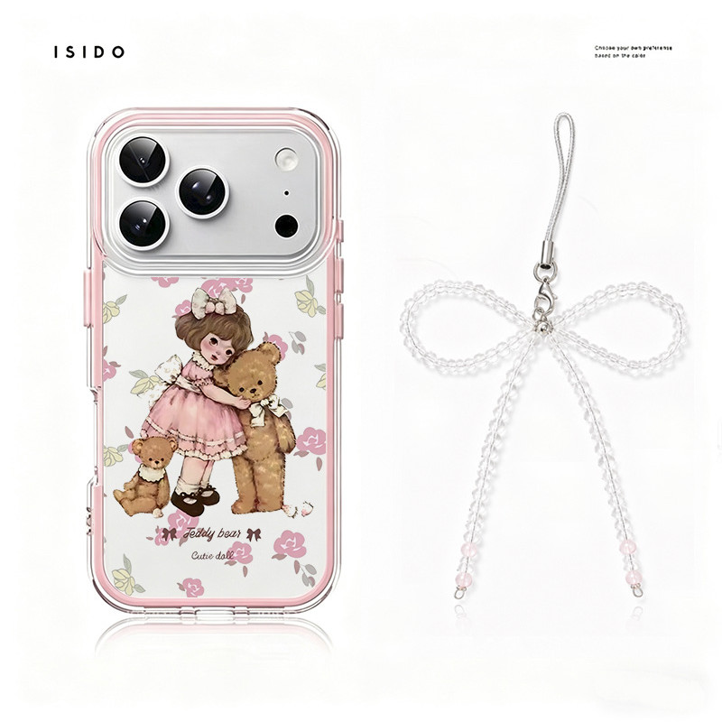 Aesthetic Gadis Dan Boneka Lucu Set Tail Case Iphone 17 Pro Max 13 Pro Max15 Plus 11 14 Pro Max 13 P