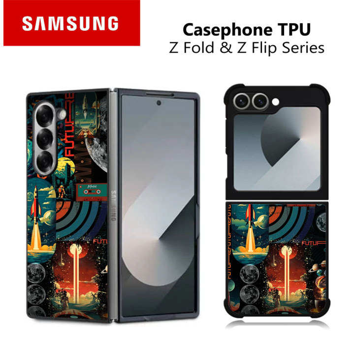Casing HP Untuk Samsung Z Fold & Z Flip 7 6 5 4 3 Nasa RK238