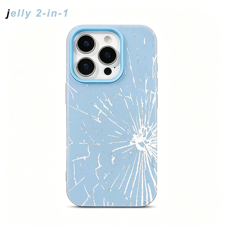 Putih Edgy 2 In 1 Retak Case Oppo A6s Reno 15F A6X A6 Pro 14F A3X A5 Pro A5I A5 2025 Case