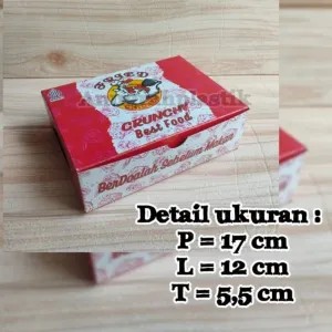 Dus Nasi Fried Chicken Motif  (merah)