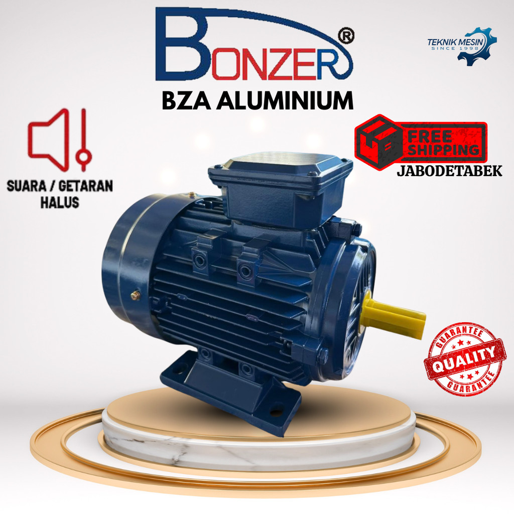 ELEKTRO MOTOR BONZER B3 
4P 1500RPM 4KW 5,5HP FRAME 112M 3PHASE 50/60HZ INSULATION CLASS F IP55 HIGH