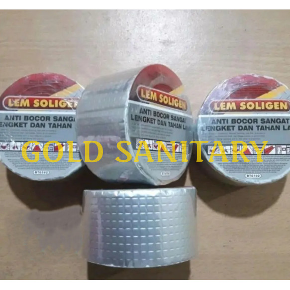 Lakban Lem Soligen Anti Bocor untuk Atap, Asbes, Genteng, dan Tambal Talang
