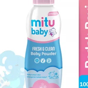 Mitu baby powder 300g Fresh N Clean 500g