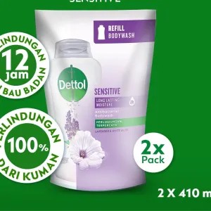 Dettol Bodywash Sensitive 410ml Twinpack 410ml