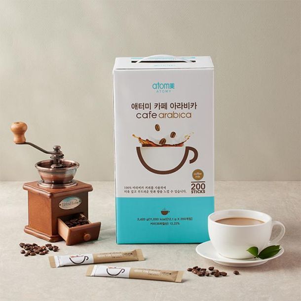 Atomy Cafe Arabica 100% KASEIN isi 200 sc Kopi Coffee Aman Lambung