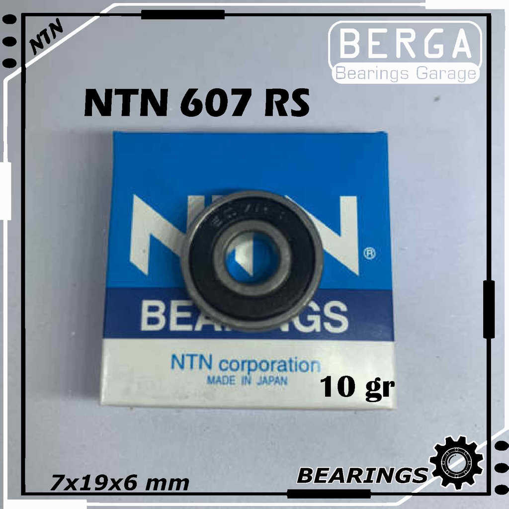 BEARING NTN 607 RS Tutup Karet Original Jepang | Laher Motor Presisi Kualitas Terbaik High Quality