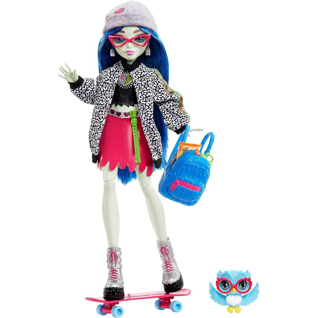 Monster High Ghoulia Yelps Posable Doll (10.3 in) with Blue Hair