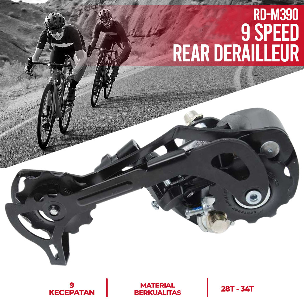 Gear Sepeda 9 Speed TaffSPORT, Sistem link pivot - OMSE8WBK