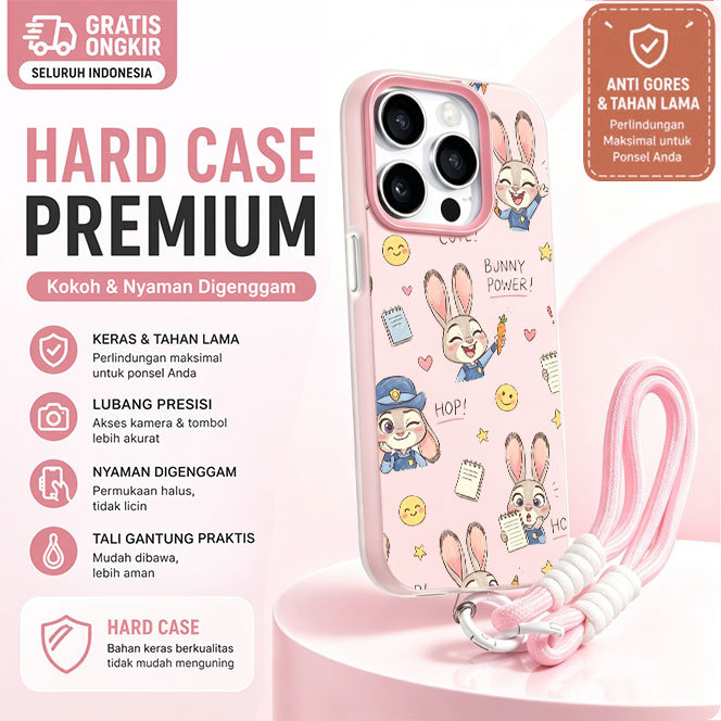 Aesthetic Cewek Kelinci Kartun Case Hp Oppo A6S Reno 15F A6X A6 Pro 14F A3X A5 2025 A5I A5 Pro Casin