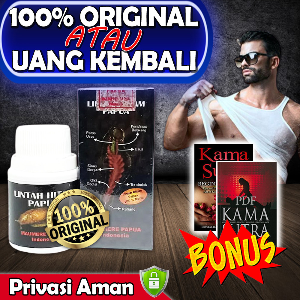 Minyak Lintah Asli Papua Linta Hitam 100% Original Bisa COD Ori Pembesar Terbukti Efektif Pria