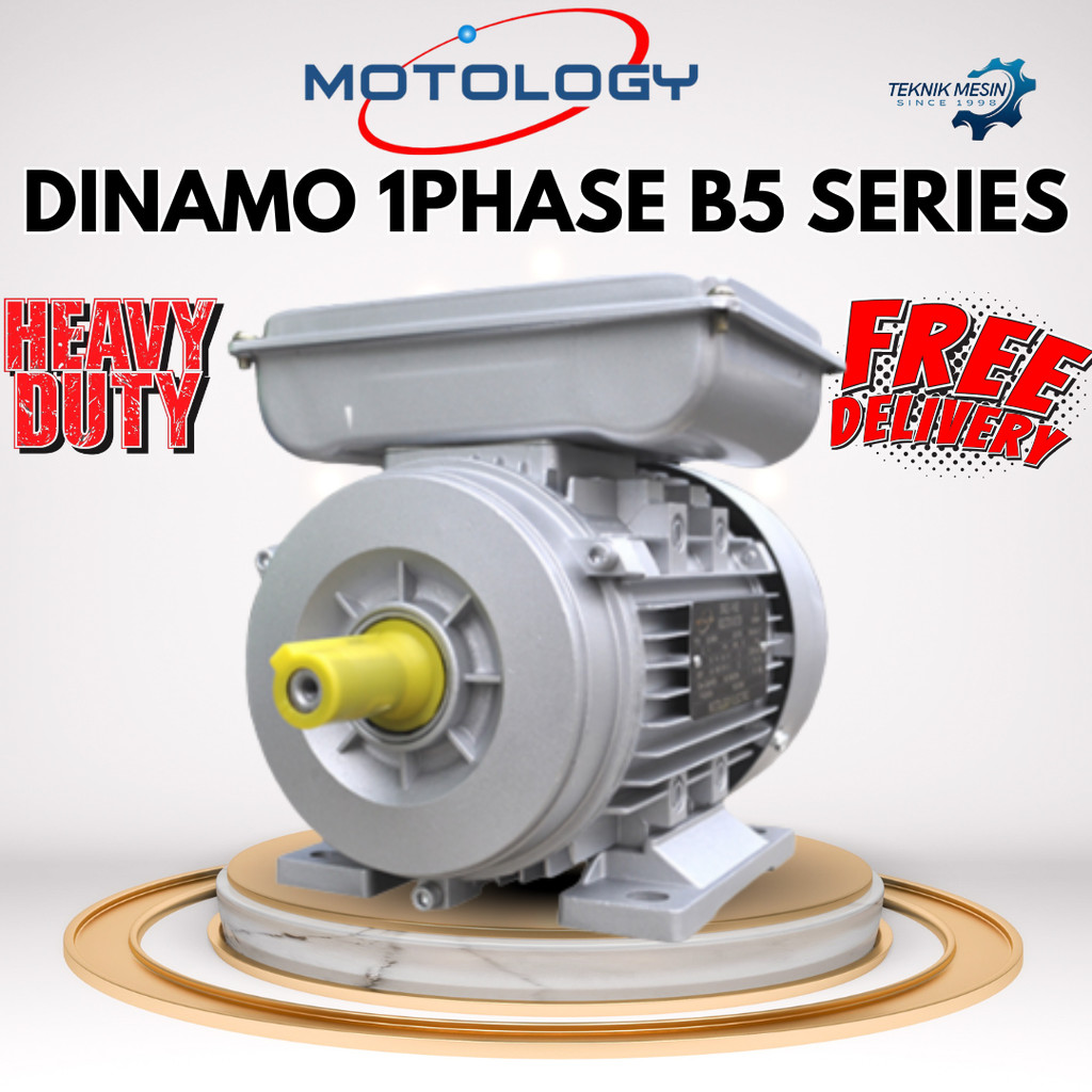 MOTOLOGY DINAMO 1PHASE 2P 0,75KW 1HP B5 ajnsj