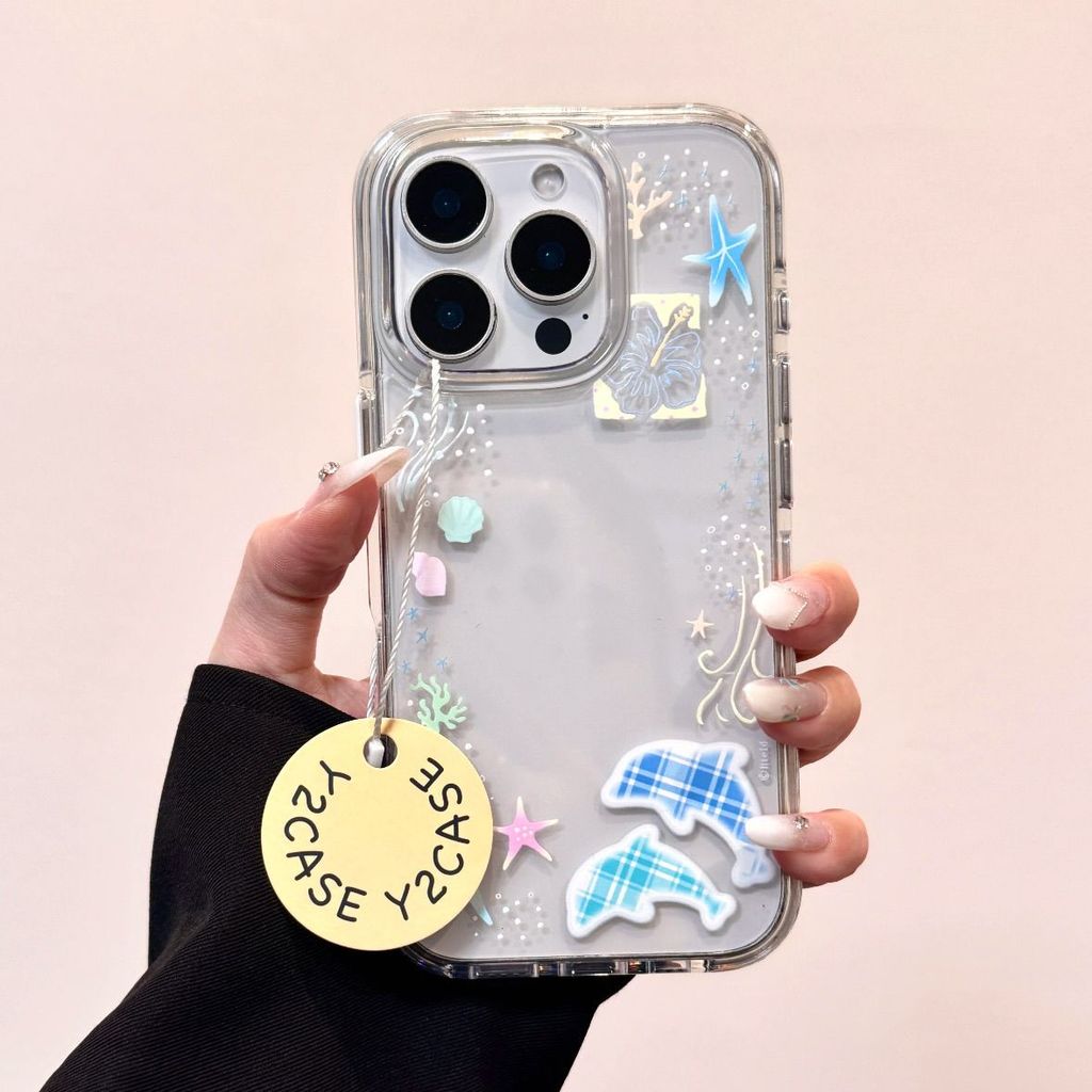 Terbaru Lumba-Lumba Lucu Kasing Hp Samsung S26 FE S26 Ultra S26 Plus S25 Fe M15 M14 Note 20 Ultra A1