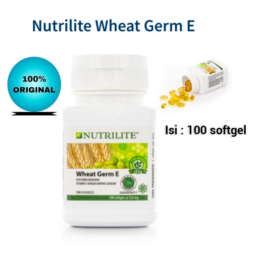 Nutrilite Wheat germ E vitamin E 100 softgels AMWAY Original100% ASLI100%(01)