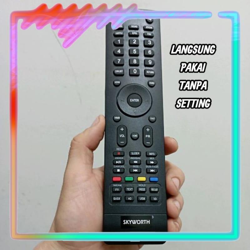 Remot Remote LED LCD TV Pengganti Tanpa Setting SKYWORTH 32E2000 40E2000 42E2000 43E2000 55E2000 32E