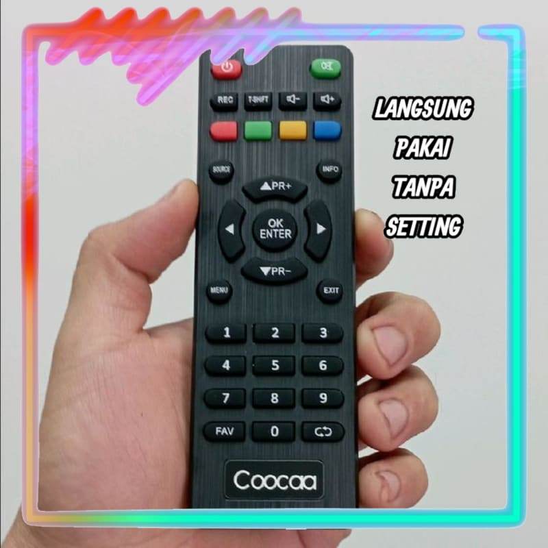 Remot Remote LED LCD TV Pengganti Tanpa Setting Coocaa 24W3 24D1A 24D3A 39W3 40D3A (LANGSUNG PAKAI)