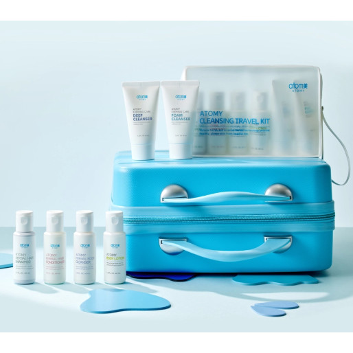 Atomy Cleansing Travel Kit isi - 6 | Sabun travel | Shampo dan Kondisioner | solusi praktik untuk be