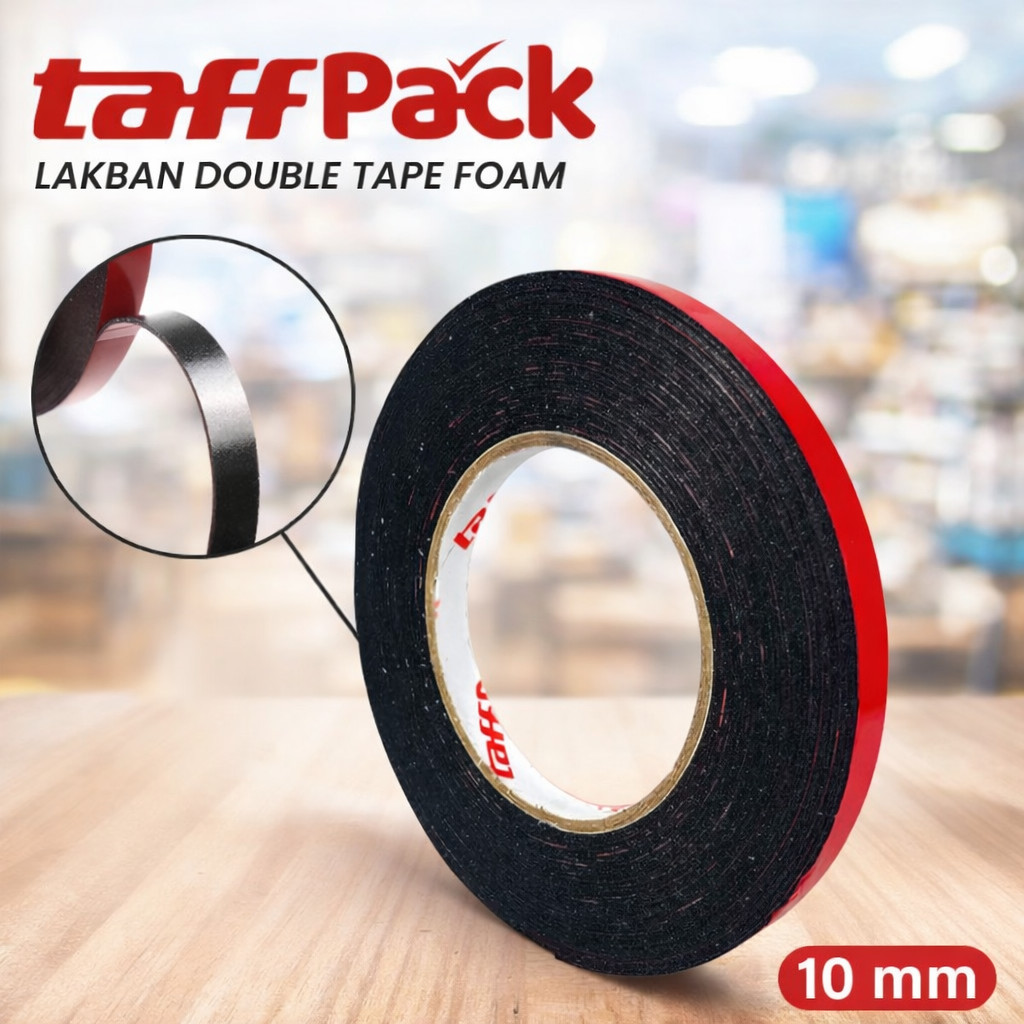 Lakban Double Tape Foam 10M - Merah