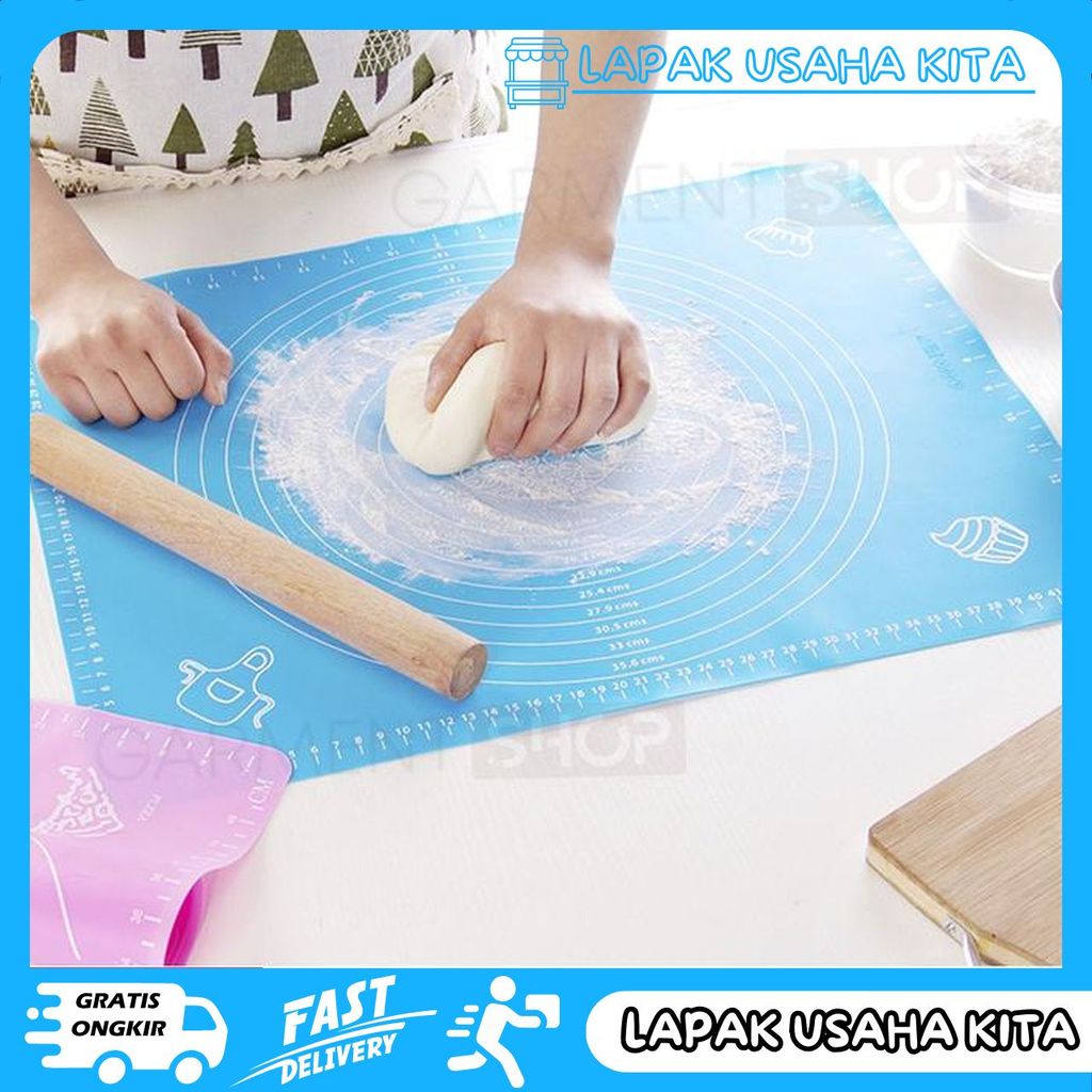 ALAS ADONAN KUE SILICONE BAKING PASTRY SILIKON MAT ANTI LENGKET BESAR KECIL BAGUS PRIVASI AMAN
