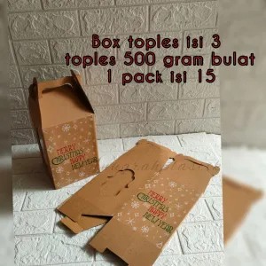 Box Natal Christmas Hampers isi 3 toples 500 gram PERPCS 500g