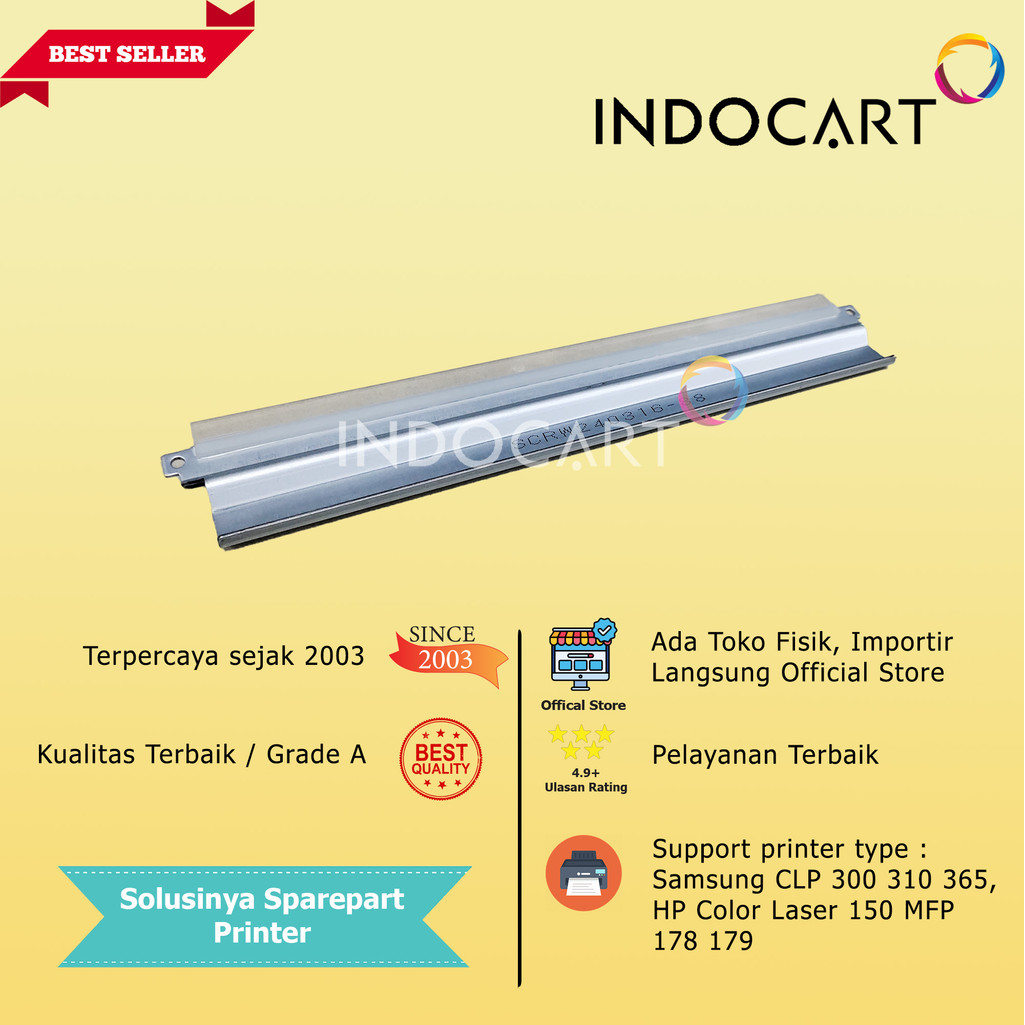 IndoCart Wiper Blade CLT-R406 R409-Samsung CLP 300 310 315 365 CLX 3305 3175