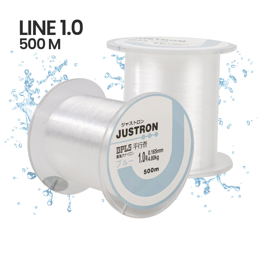 harga terbaik JUSTRON Senar Tali Pancing Nylon Series Braided 500M - DPLS