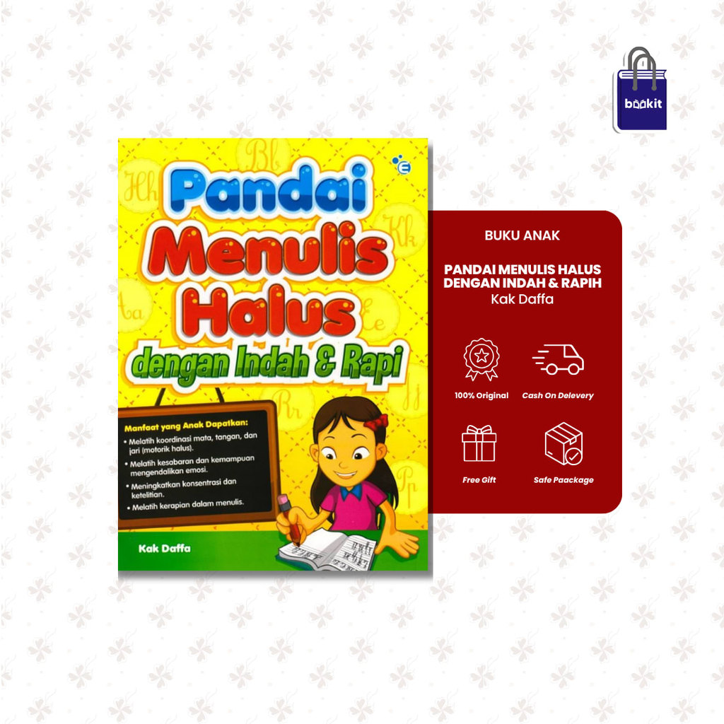 Bookit Store | Buku Anak - Pandai Menulis Halus Dengan Indah & Rapih by Kak Daffa