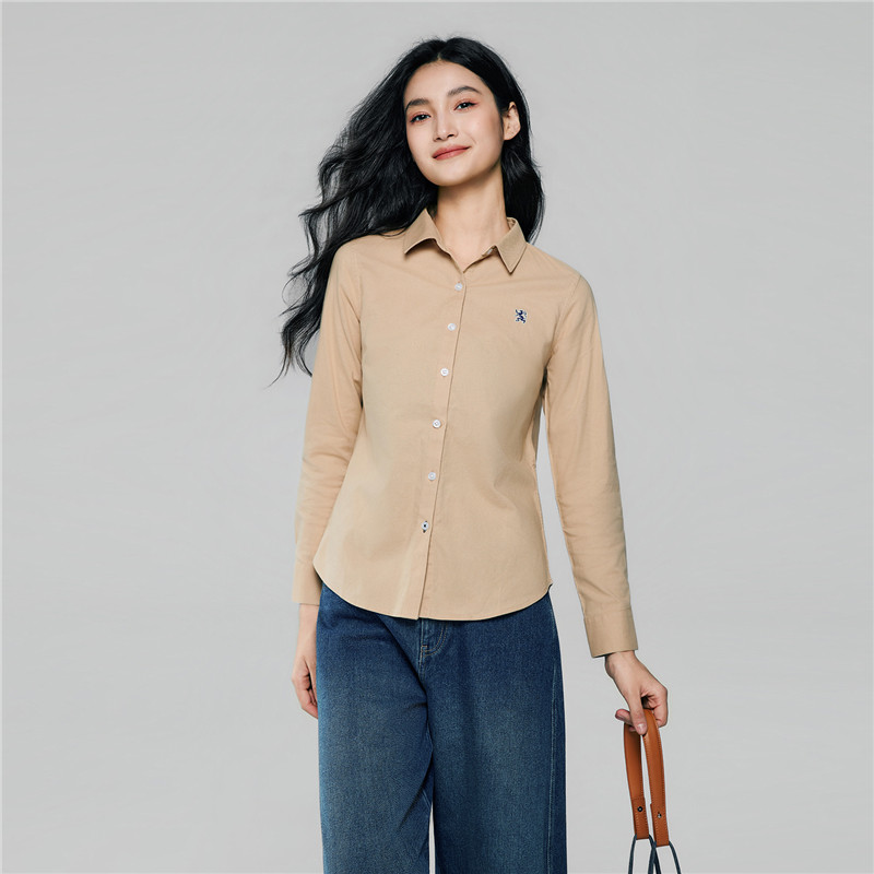 Giordano Women's Cotton Oxford Shirt 0534607313