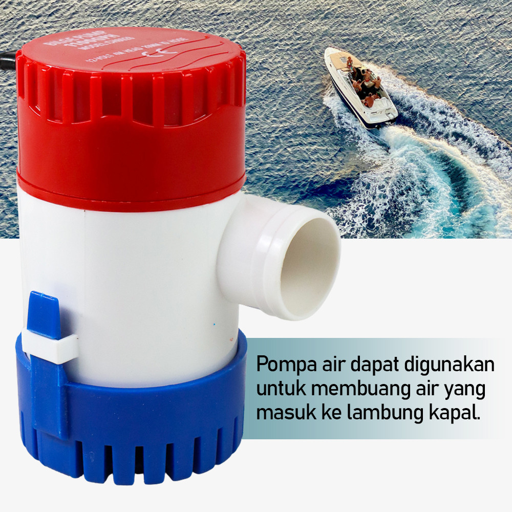 Original SUNSUN Pompa Air Submersible Water Bilge Pump 12 V - CH8028