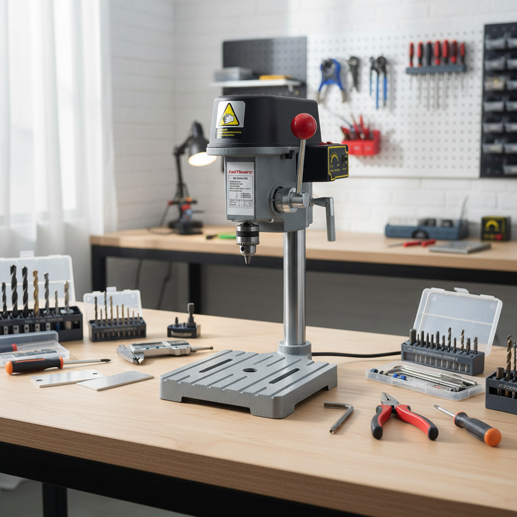 Mesin Bor Duduk Mini Bench Drill Press 0.6-6.5mm 12000RPM BG-5158B Universal Murah High Quality