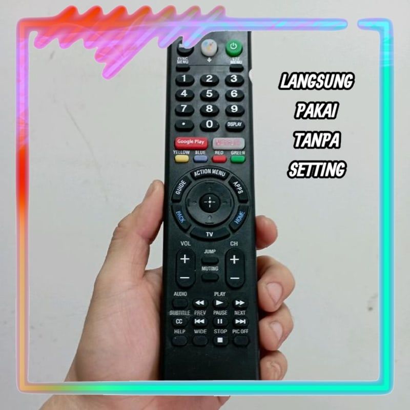 Remot Remote Smart TV Universal Non Voice Tanpa Setting Sony Bravia RMF-TX300U RMF-TX300P RMF-TX310U