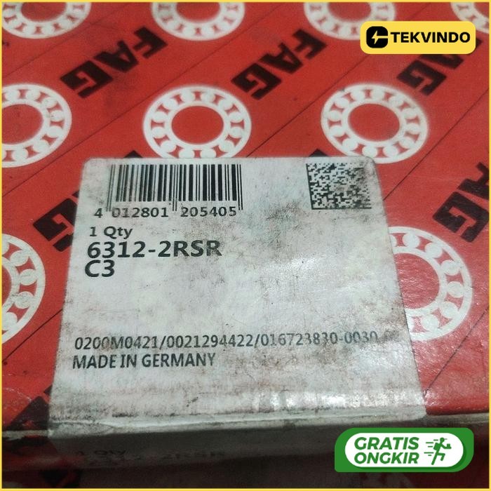 bearing FAG 6312-2RSRC3 original