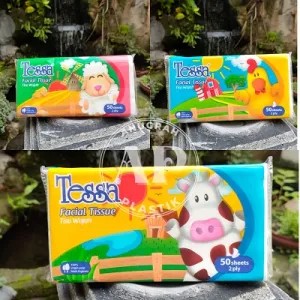 Tissue travel Tessa / tissue facial isi 50 sheet 2 ply