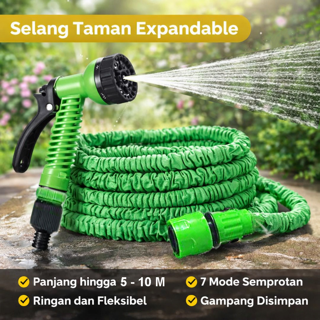 MAGIC HOSE Selang Fleksibel Portabel Expendable 7 Spray Modes - 311