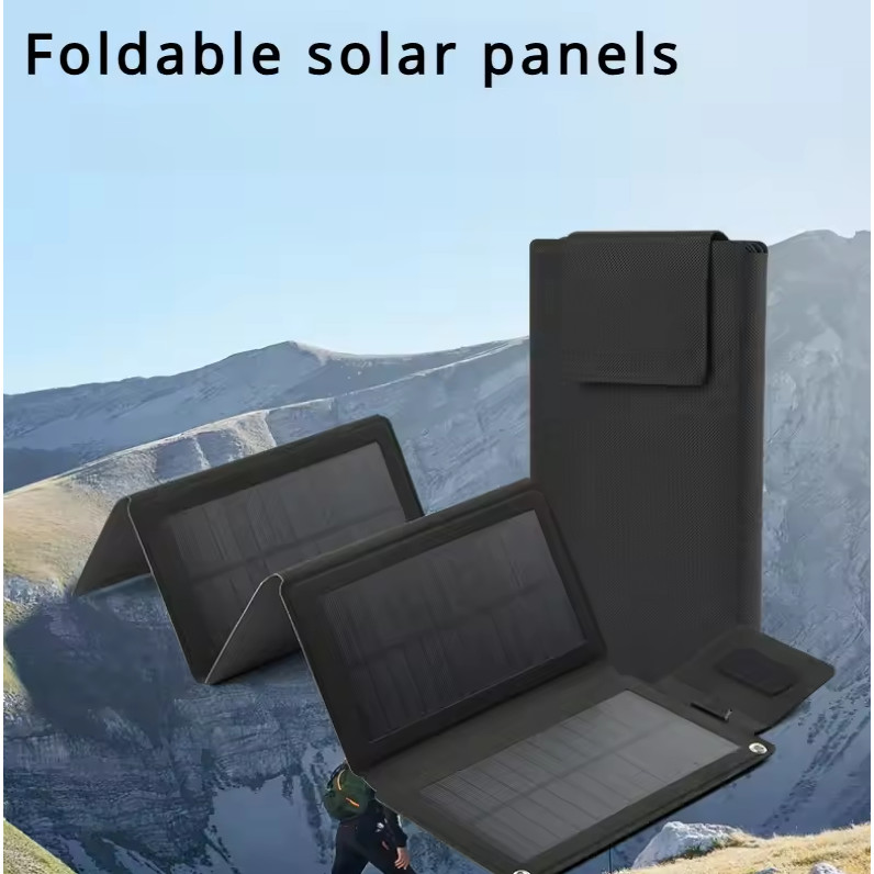 SolaBright Panel Surya Lipat Solar Panel Portable USB Type C 12W 5V - LI5