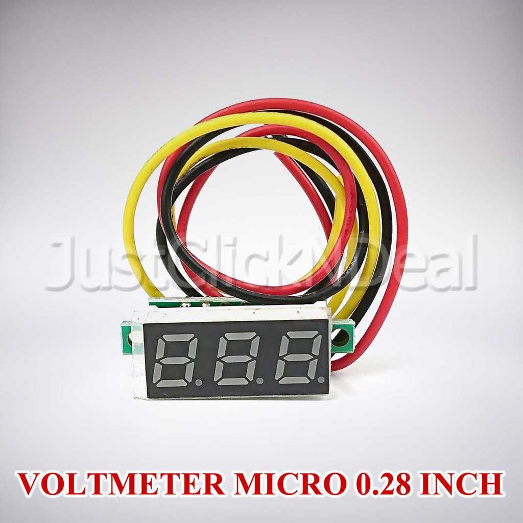 Voltmeter Digital Micro 0-100V 0.28 Inch Dc Led