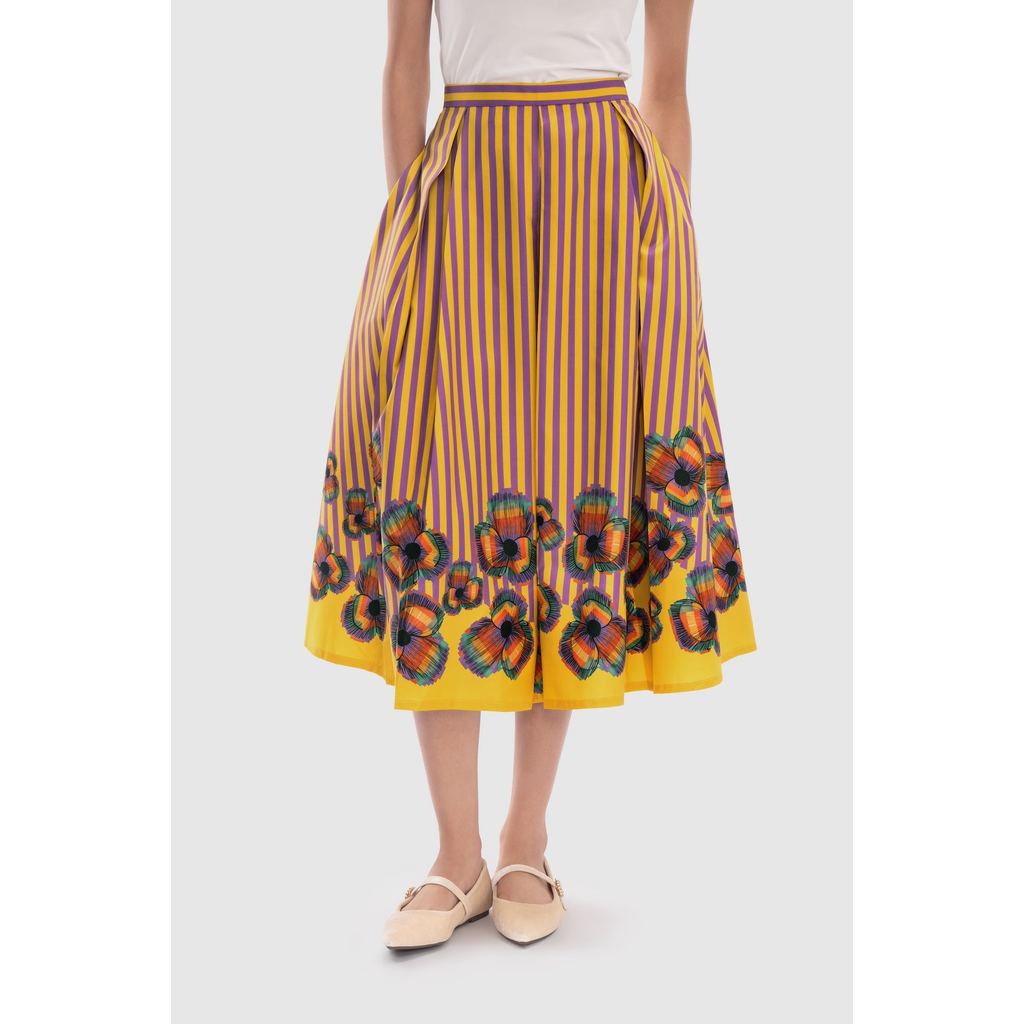Calla The Label - Mimosa Midi Skirt - Spectra