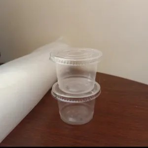 Cup plastik jelly / puding 100 ml + tutup 100ml