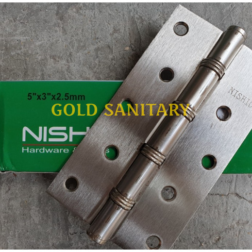 ENGSEL NISHIO 5" ENGSEL PINTU RUMAH NISHIO SILVER TEBAL