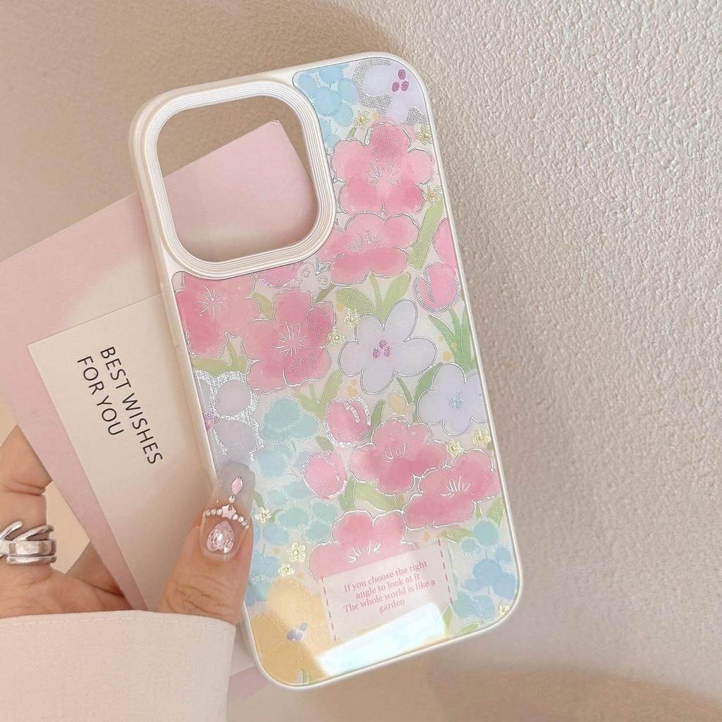 Bunga Mewah Doff Segar Casing Iphone 17 Pro Max 11 13 15 12 14 16 Plus Case