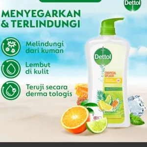 Dettol Tropical Splash Sabun Mandi Anti Bakteri 900g