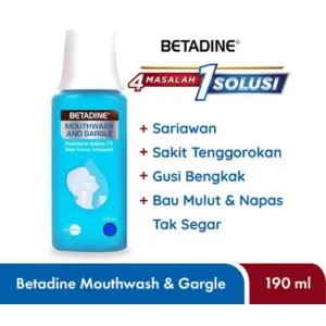 Betadine Moutwash & Gargle 190ml 190ml