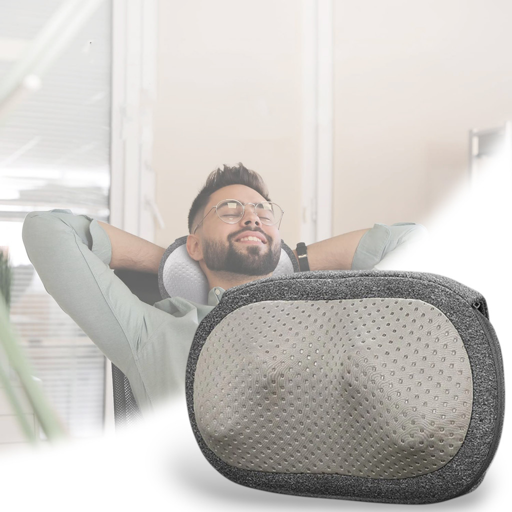 LF Lefan Health Bantal Pijat Leher 3D Neck Massage Kneading Heating - LF-YK006