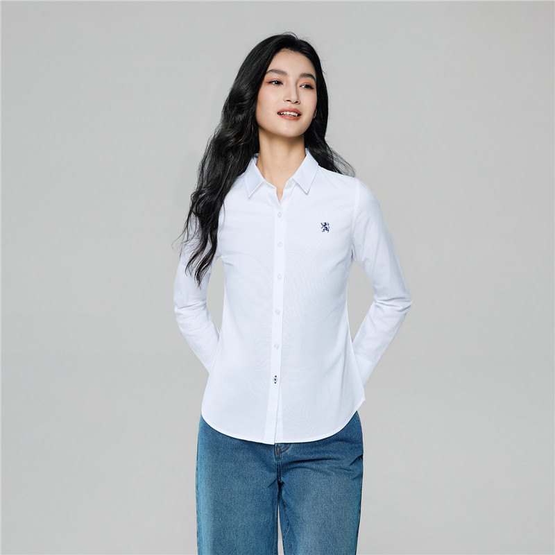 Giordano Women's Cotton Oxford Shirt 0534607301