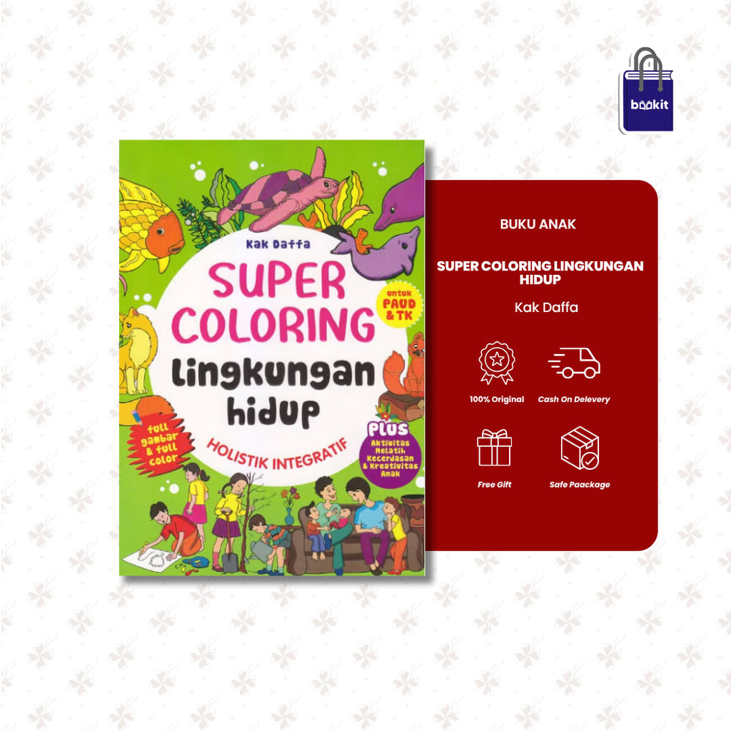 Bookit Store | Buku Anak - Super Coloring Lingkungan Hidup by Kak Daffa