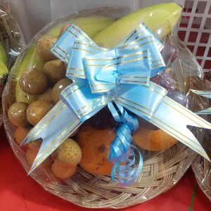 Parcel buah meja Piring Rotan 67k