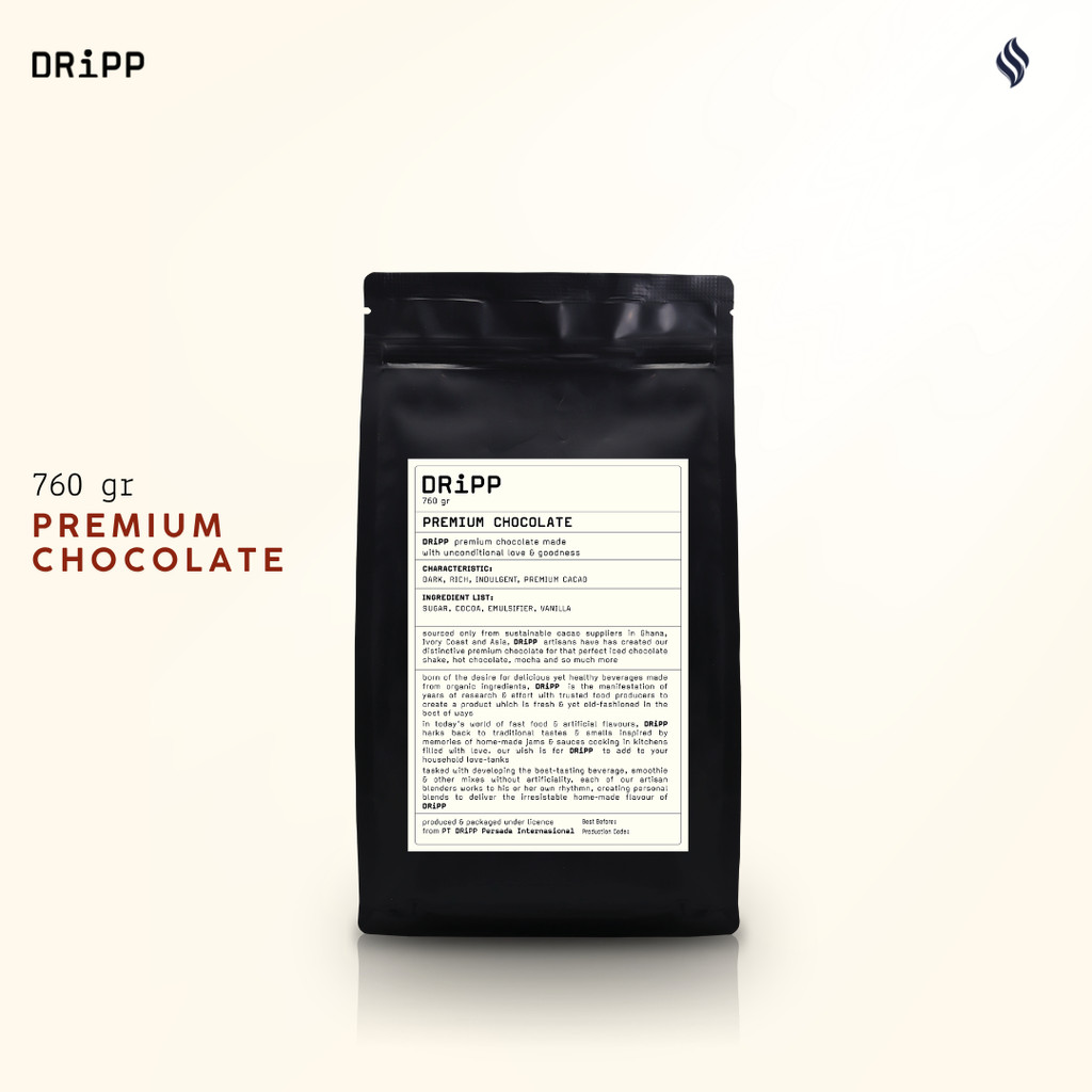 DRiPP Premium Chocolate  Powder  | Perasa Minuman Berbentuk Bubuk Coklat | 760 gr