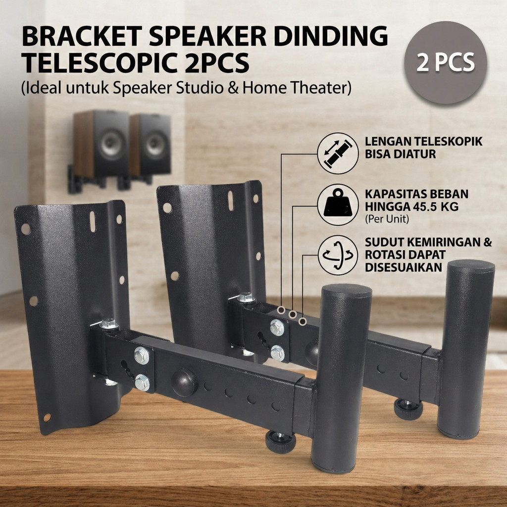 Bracket Speaker Stand Dinding