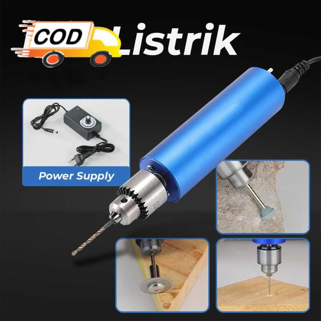 Bor Gerinda Listrik Mini Grinder 13000 RPM Alat Ukir Poles Potong Multifungsi Mesin Grafir Tangan Ka