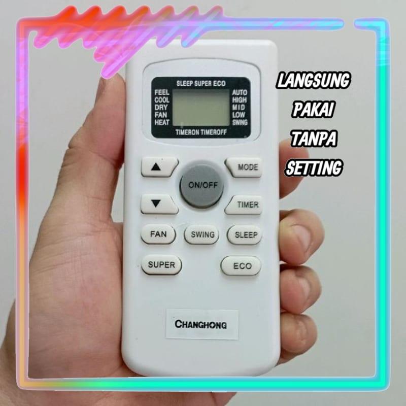 Remot Remote AC Universal Pengganti Tanpa Setting Changhong CSC-05NVC4 CSC-05NVB2 CSC-09NVC4 CSC-09N